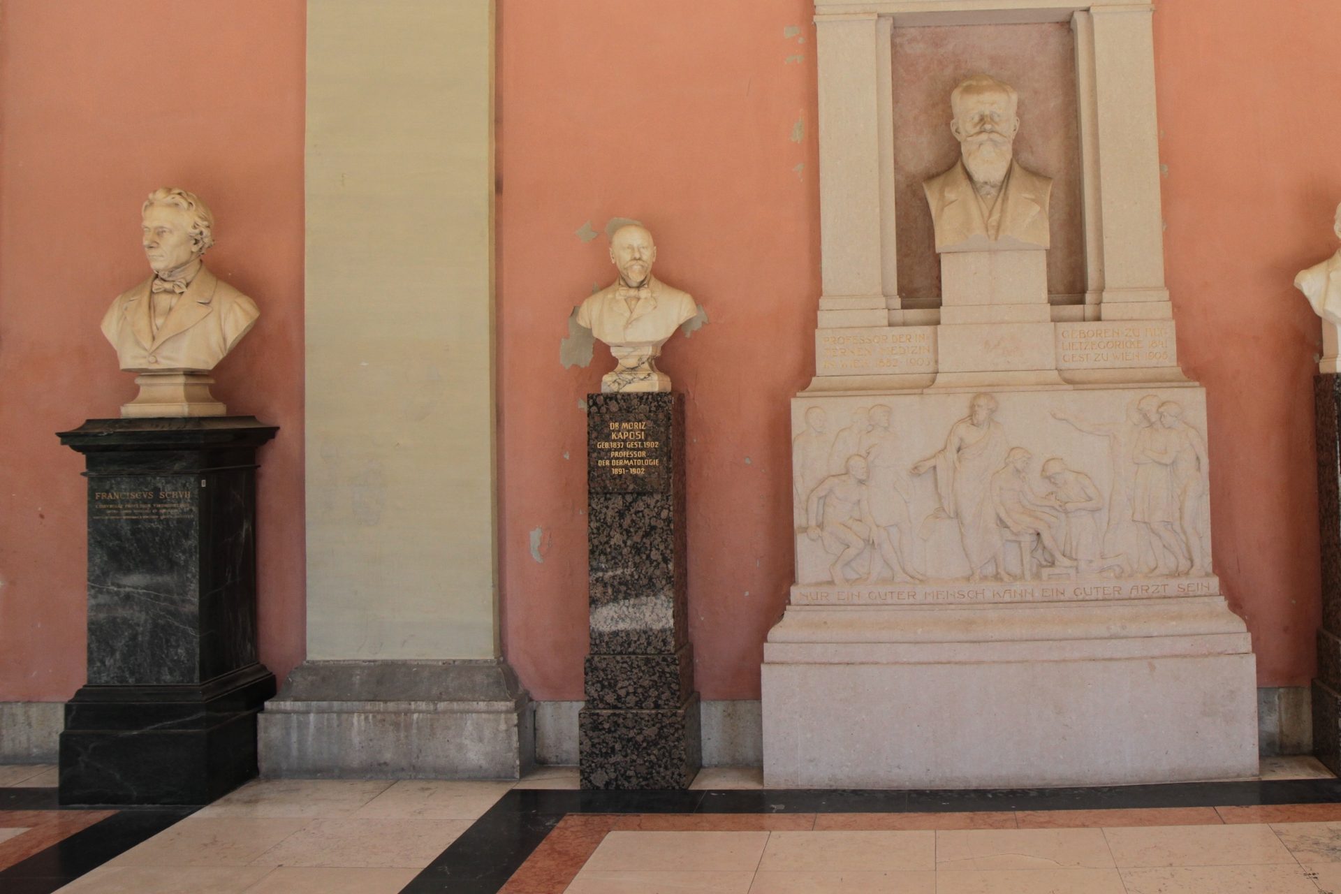 Moritz Kaposi's bust, Medical monuments B, UNI Vienna.JPG
